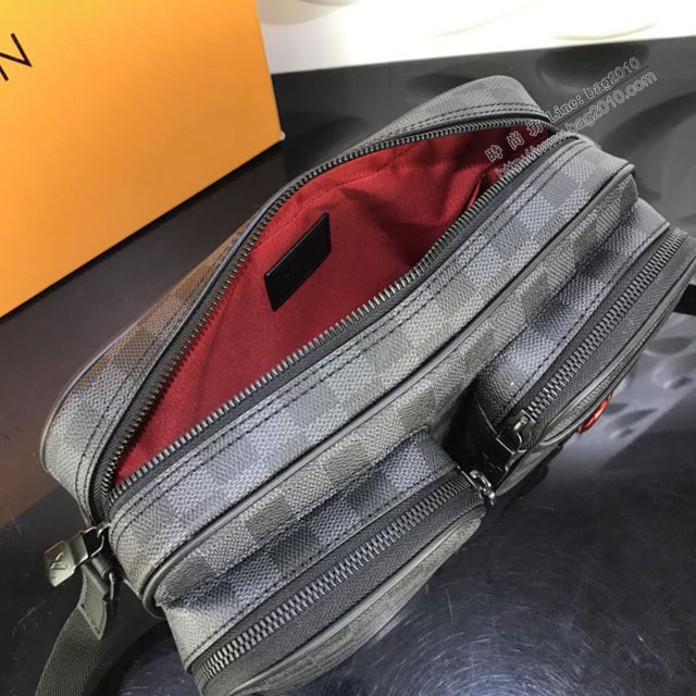 LV包包 LV新款男包 N40280  Utility郵差包 LV棋盤格肩背斜挎男包  ydh3691